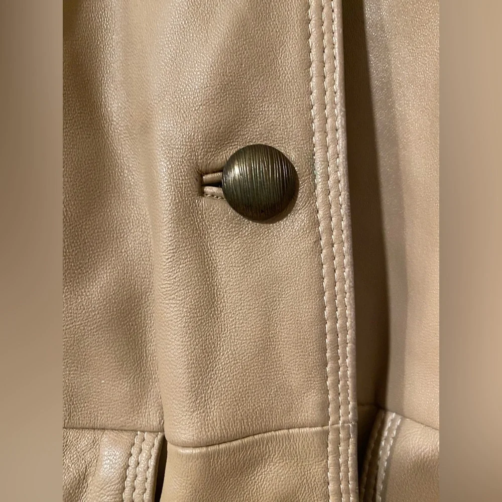 Bradley Bayou Genuine Leather Coat Camel Tan Fully Lined 100% Car Coat - Picture 11 of 12